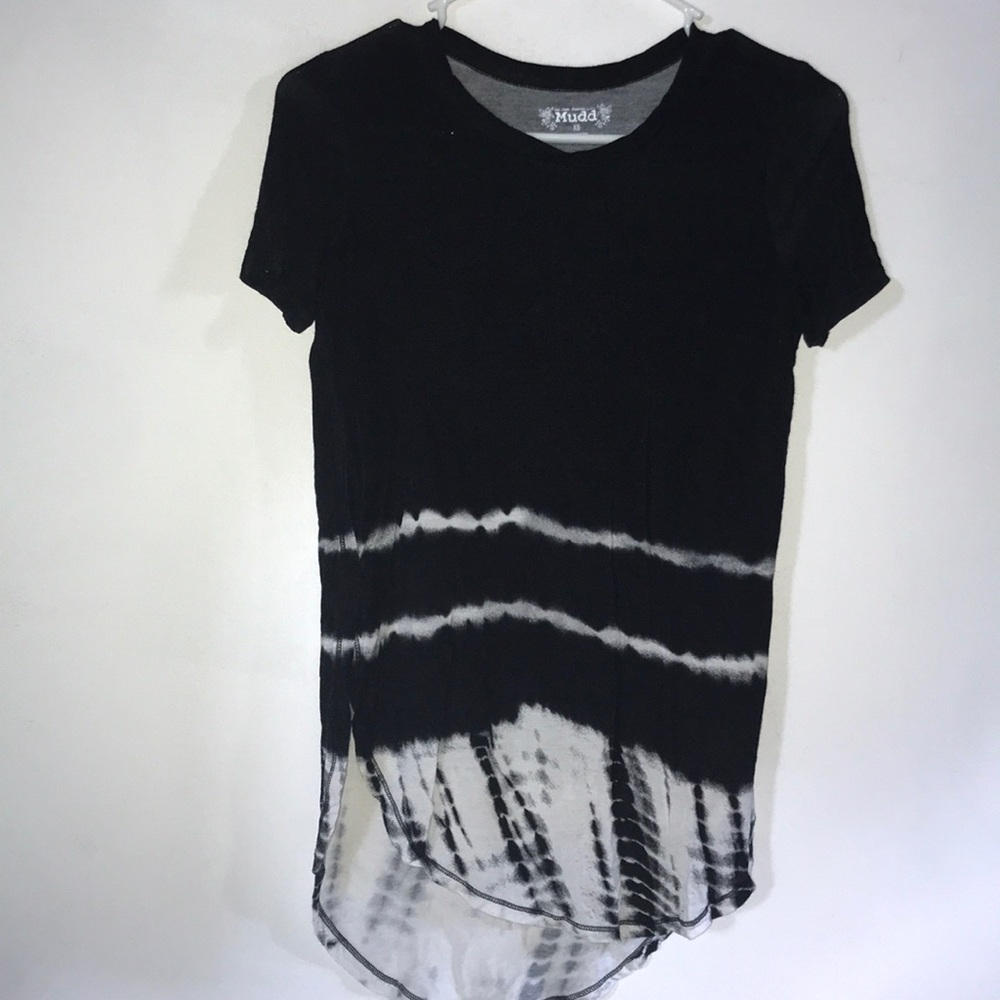 White and black shirt